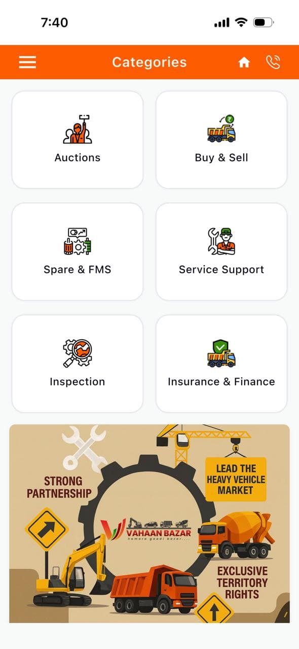 Vahaan Bazar - Heavy Vehicle Marketplace